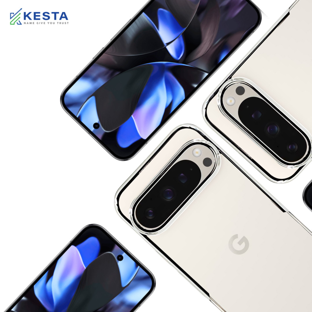 Google Pixel 9 Pro XL Cover - Noble Silver Transparent Case (Eco-Friendly & Durable)